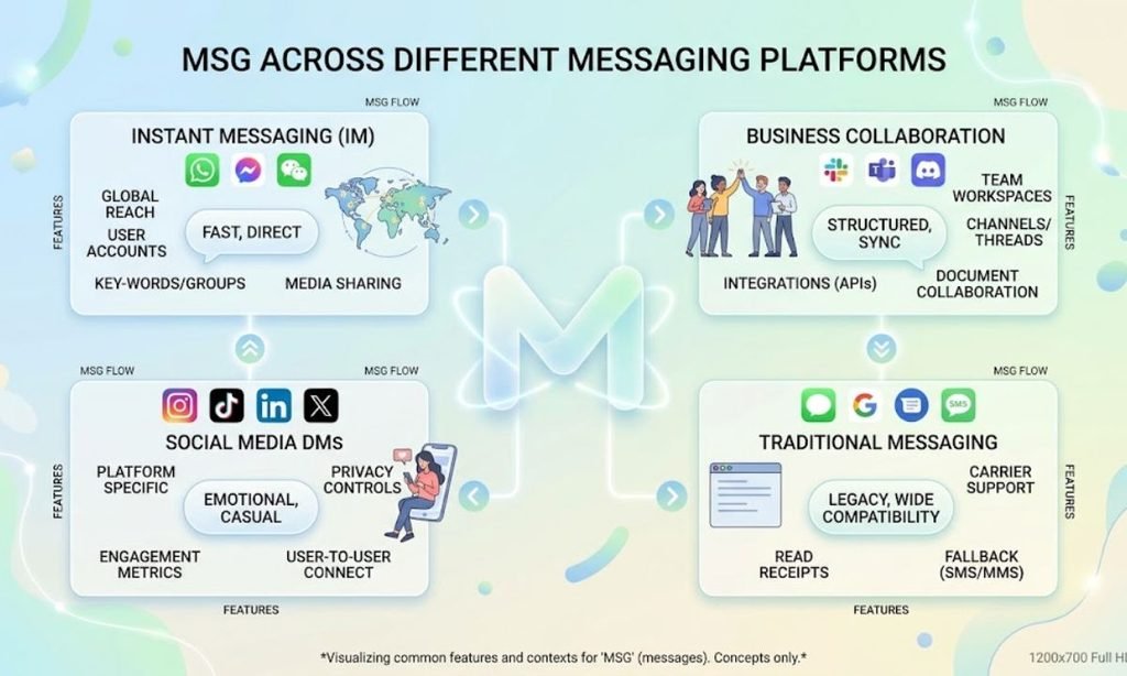 MSG Across Different Messaging Platforms