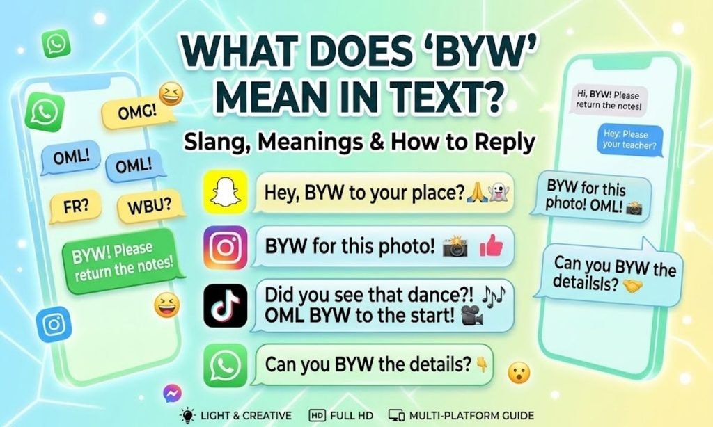 What Does BYW Mean on Snapchat, Instagram, TikTok, and WhatsApp