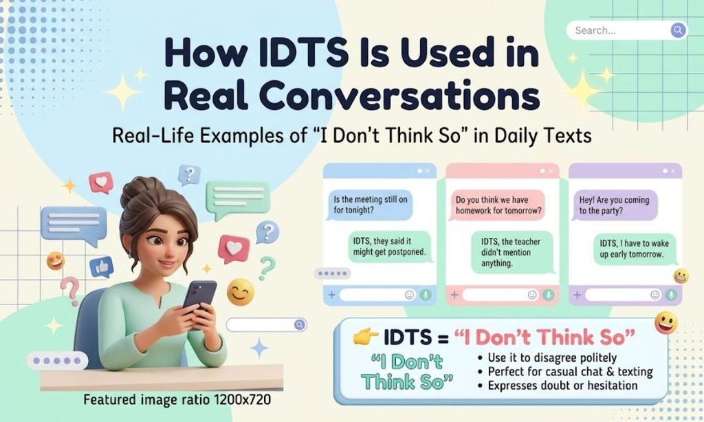 How IDTS Is Used in Real Conversations