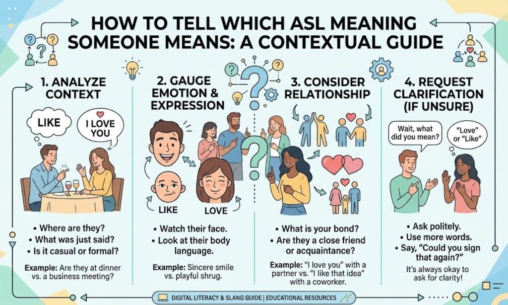 How to Tell Which ASL Meaning Someone Means