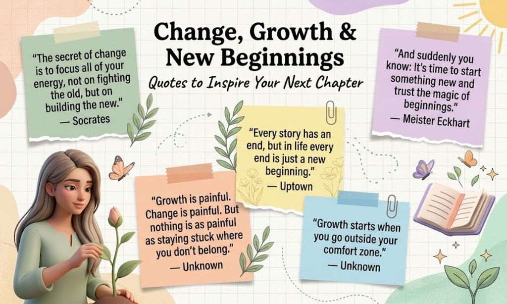 Quotes About Change, Growth, and New Beginnings