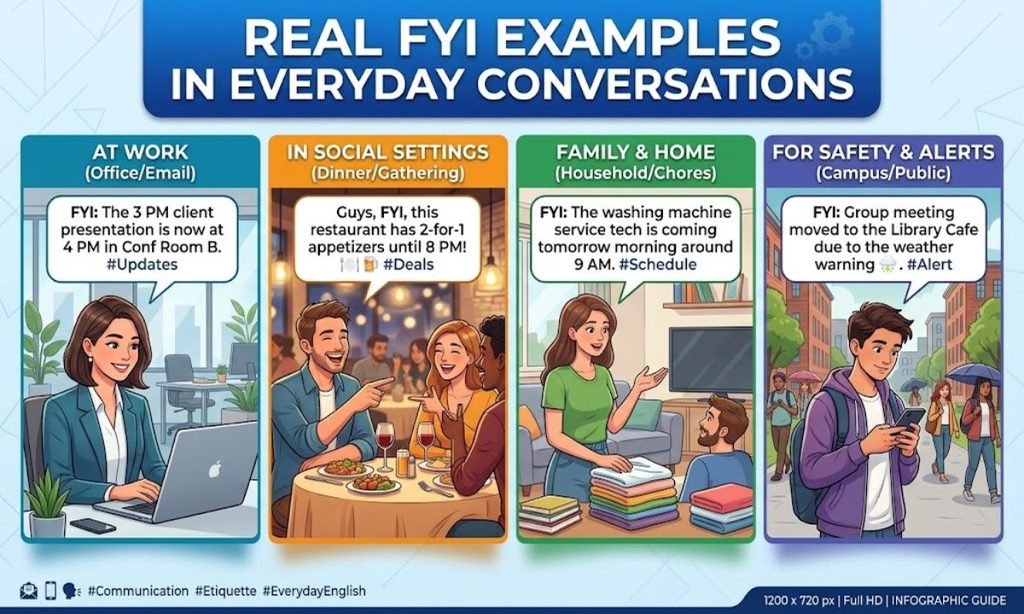 Real FYI Examples in Everyday Conversations