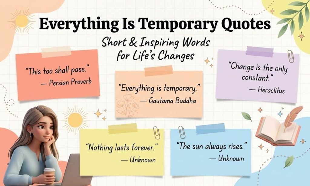 Short Everything Is Temporary Quotes