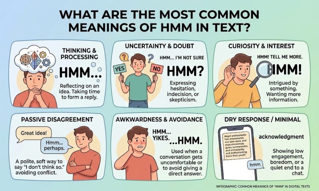 What Are the Most Common Meanings of HMM in Text