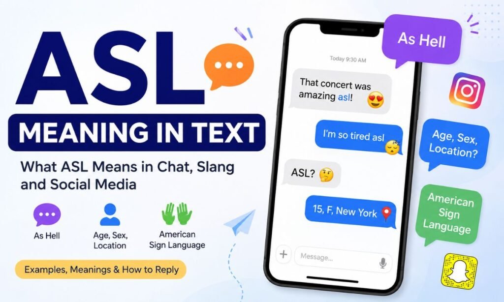 asl meaning in text