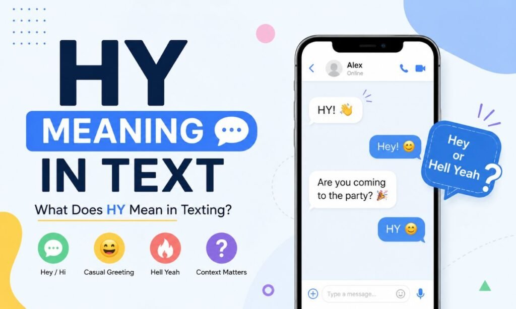 what does hy mean in text