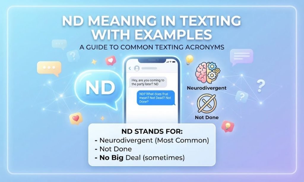 ND Meaning in Texting With Examples