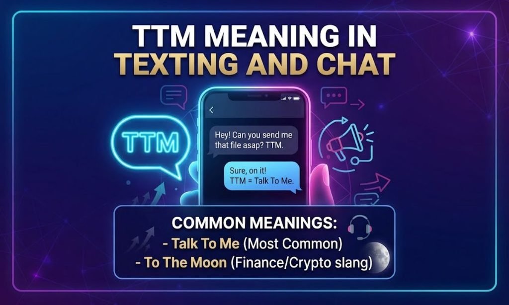 TTM Meaning in Texting and Chat